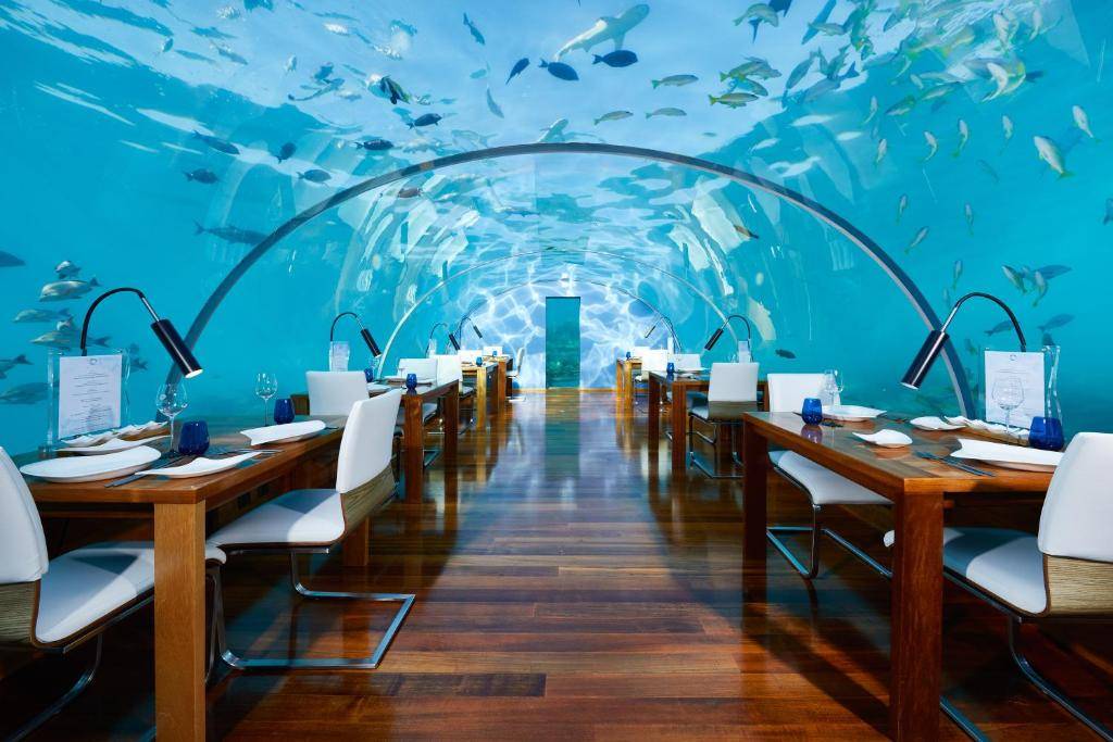 Ithaa Undersea Restaurant.