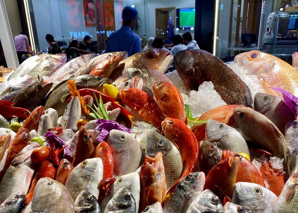 лавочки с морепродуктами
