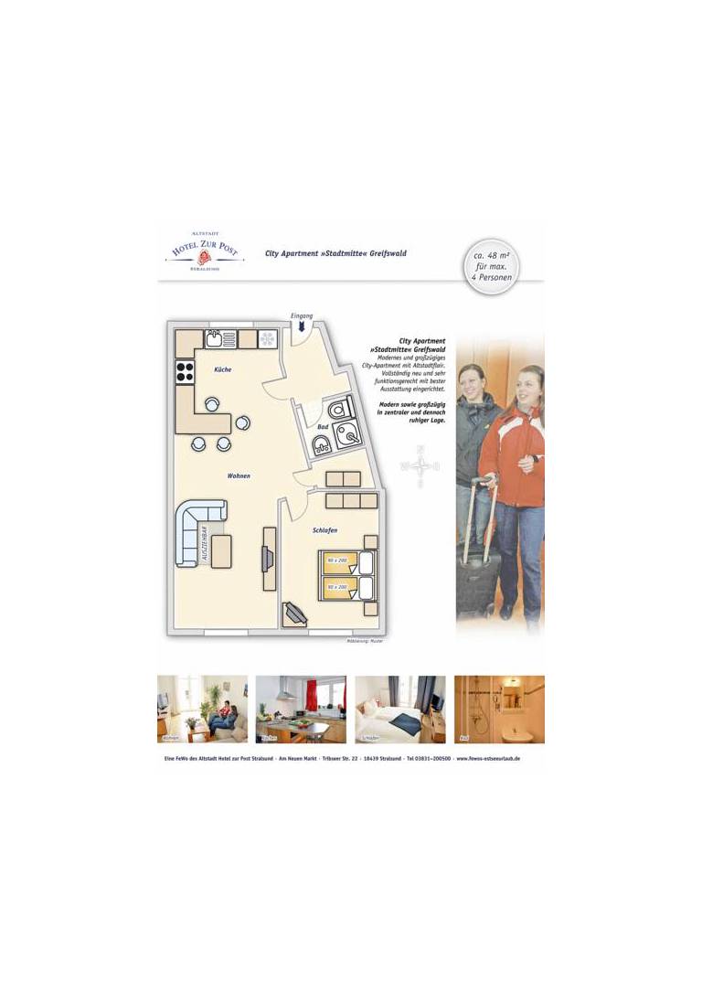 City-Appartements und Ferienwohnungen Greifswald 