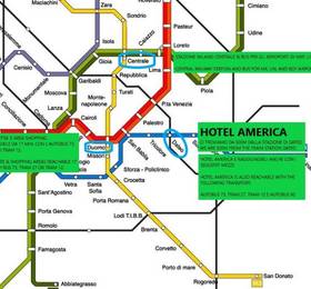 Hotel America в Милане