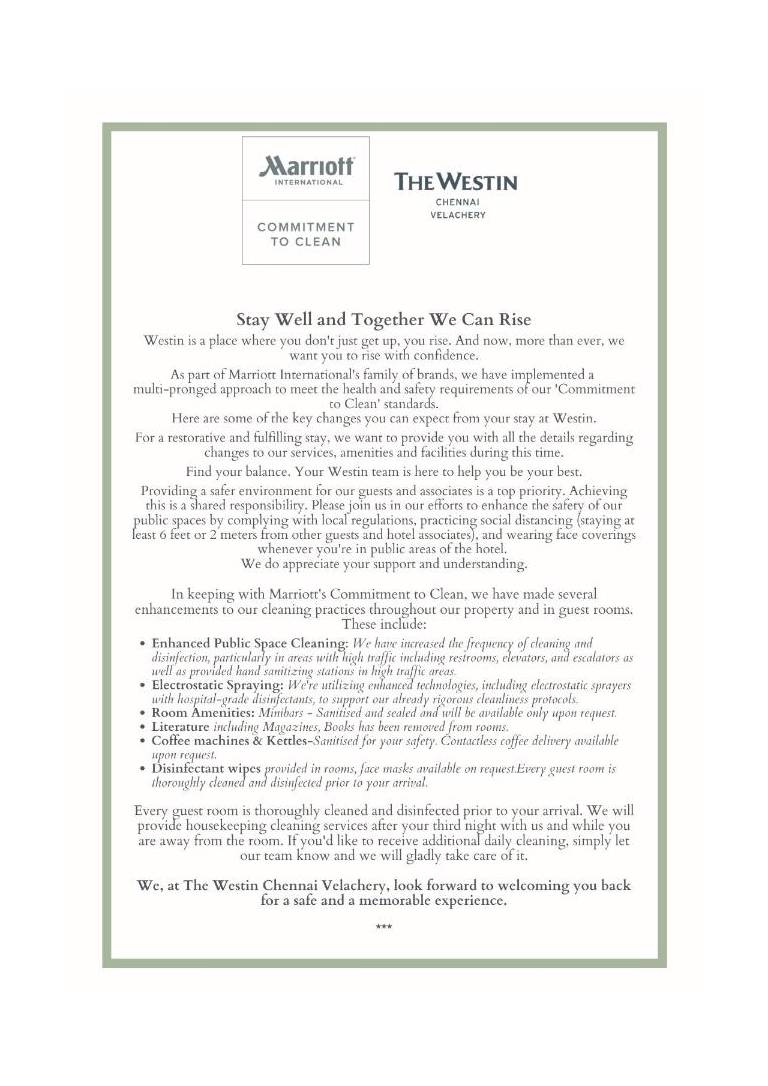 The Westin Chennai Velachery 