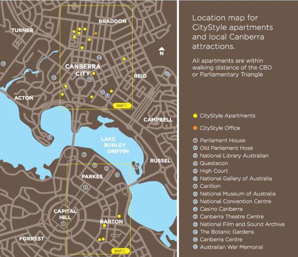 CityStyle Executive Apartments - Barton  Австралия, Канберра