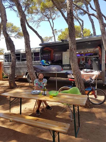 Vintage Camper Ibiza Испания, Эс-Кана