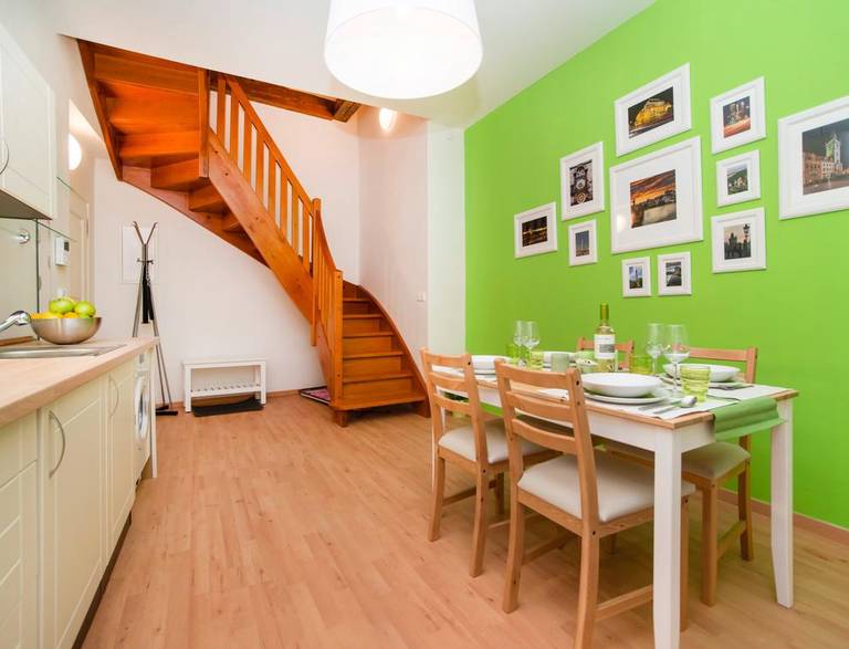 Romantic downtown attic apartment