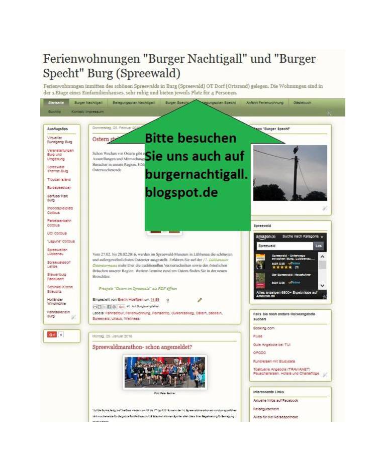 Ferienwohnung Burger Nachtigall